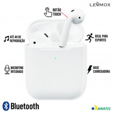 Fone Bluetooth LE-361-1 Lehmox - Branco